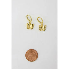 Load image into Gallery viewer, Butterfly Huggies- 18K Brass Plated
