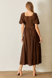 Rachael Smocked Midi Dress