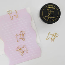 Load image into Gallery viewer, Dog Gold Paper Clips- Jar of 25
