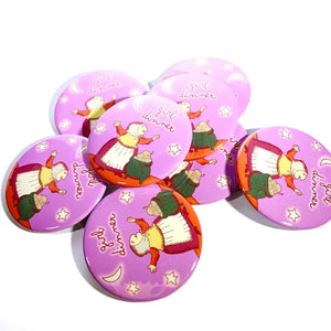 Girl Dinner Button - Tigertree