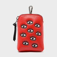 Florence Pouch All Over Eyes Embroidery- - Tigertree