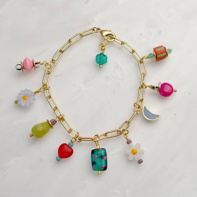 Ladybird Daisy Charm Bracelet - Tigertree