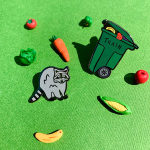 Trash Panda Enamel Pin Set