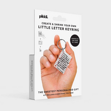 Load image into Gallery viewer, Little Letter Shrinking Keyring Kit
