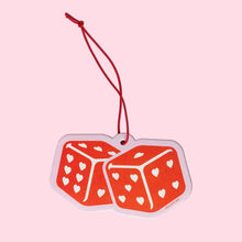 Load image into Gallery viewer, Heart Dice Air Freshener - Tigertree
