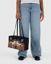 Load image into Gallery viewer, Medium Nylon Bowler Bag- Western Applique
