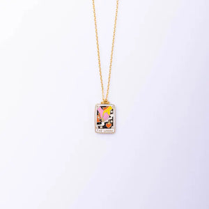 Tarot Lovers Pendant Necklace