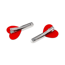 Load image into Gallery viewer, Heart Lollipop Alligator Hair Clip Set
