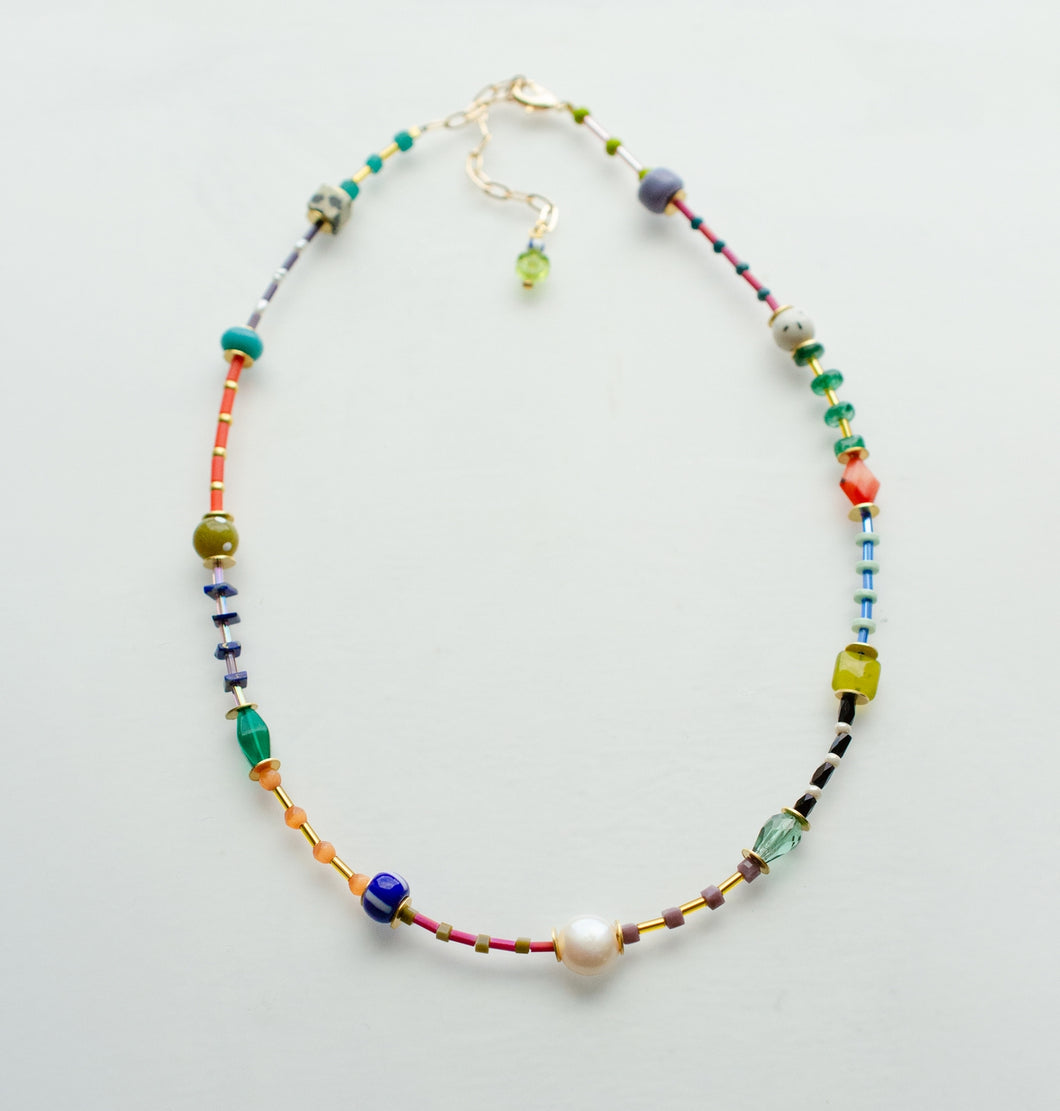 Prism Beaded Necklace - Tigertree