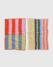 Load image into Gallery viewer, Hand Towel Set of 2 - Pool Stripe Mix - Tigertree
