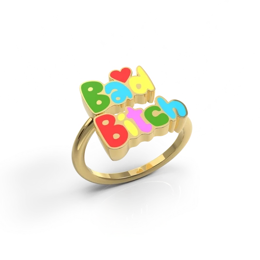 Bad Bitch Adjustable Gold Ring - Tigertree