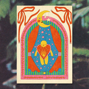Heart on Fire Mini Art Print- 5"x7" - Tigertree