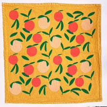 Load image into Gallery viewer, Yellow Peach Toss Tea Towel
