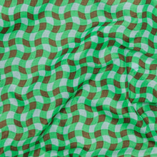 Load image into Gallery viewer, Standard Baggu - Wavy Gingham Green - Tigertree
