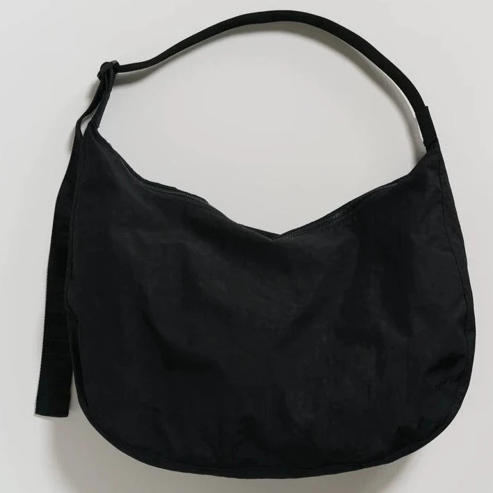 Large Nylon Crescent Bag - Black | Tigertree