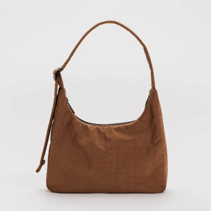 Mini Nylon Shoulder Bag - Brown - Tigertree