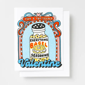 Top Seeded Valentine Risograph Card