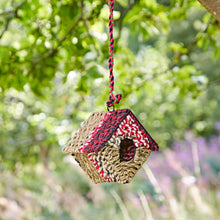 Load image into Gallery viewer, Diamond Recycled Cotton Handmade Birdhouse
