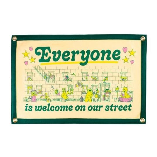 Everyone is Welcome on Our Street Pennant