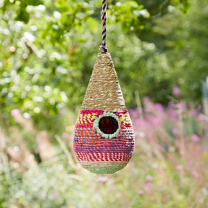 Teardrop Recycled Cotton Handmade Birdhouse