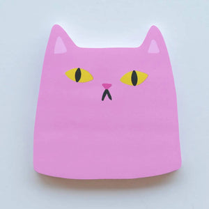 Pink Cat Sticky Notes