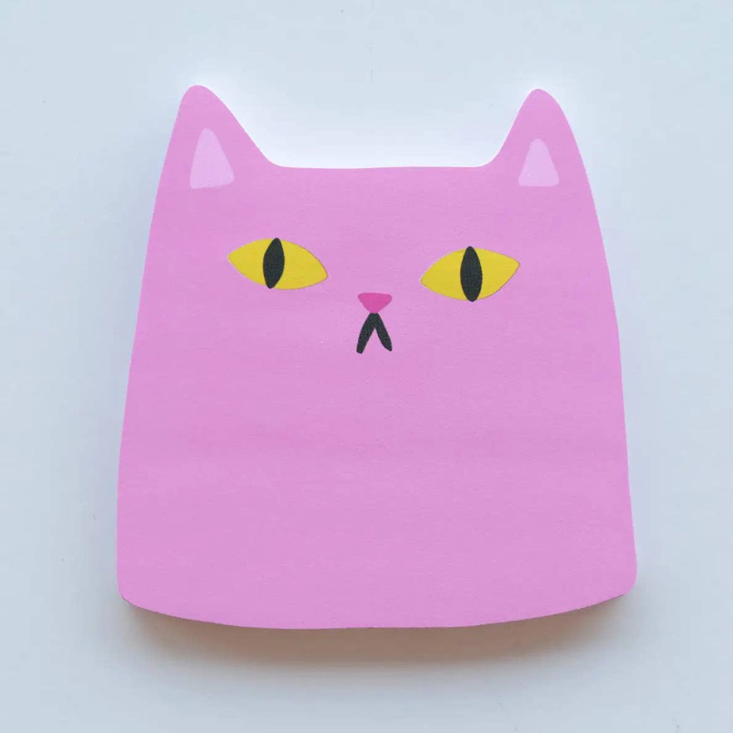 Pink Cat Sticky Notes