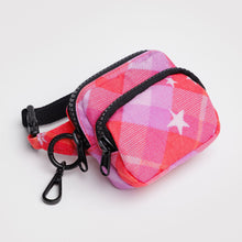 Load image into Gallery viewer, Fanny Pack Charm- Pink Star Plaid
