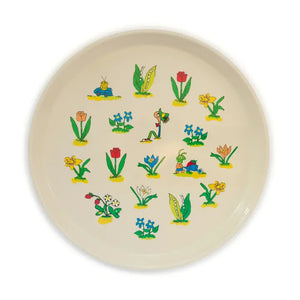 Richard Scarry Large Floral Round Tray - Tigertree