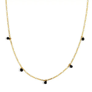 Five Graces Black Beaded Necklace