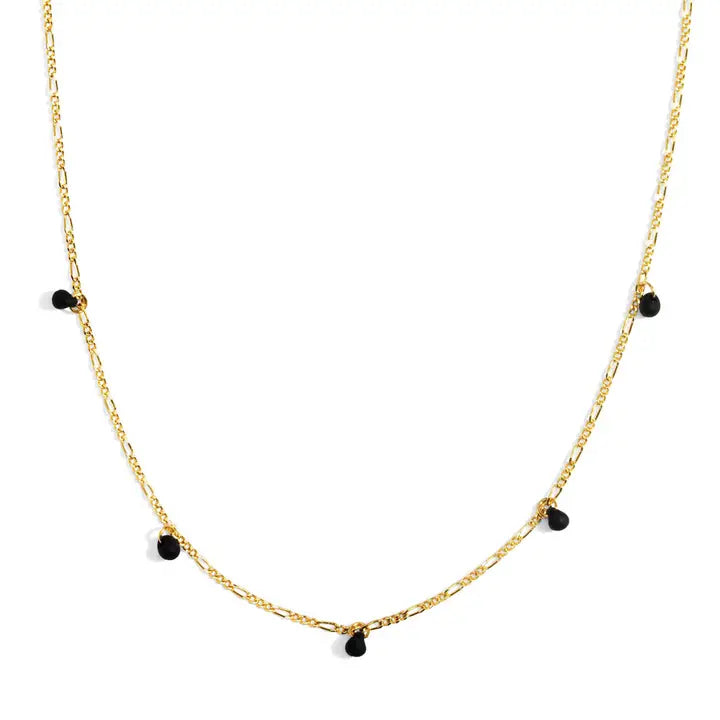 Five Graces Black Beaded Necklace