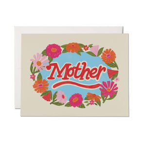 Floral Framed Mother Card