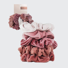 Load image into Gallery viewer, Velvet Scrunchies - Blush and Mauve
