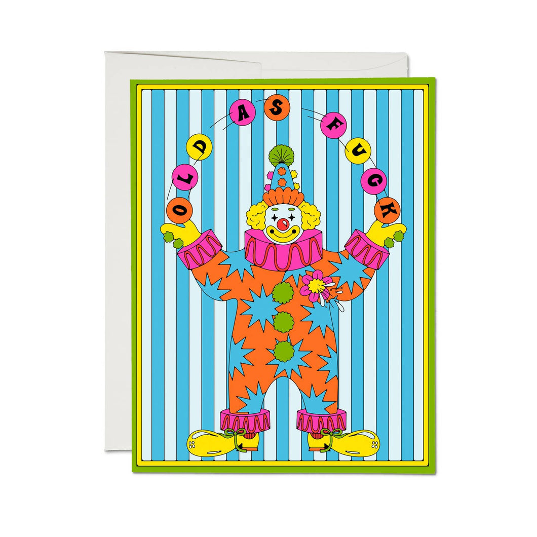 Old Clown Card - Tigertree