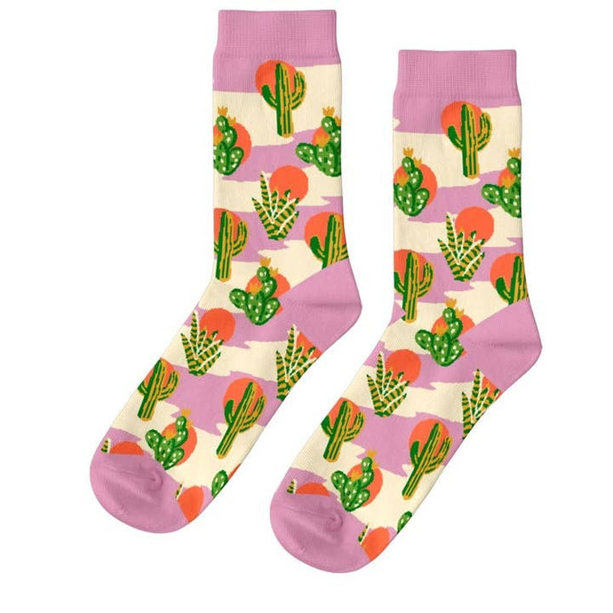 Women's Cactus Sunset Socks - Tigertree