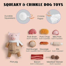 Load image into Gallery viewer, Dog Toy - Stuffed Pig
