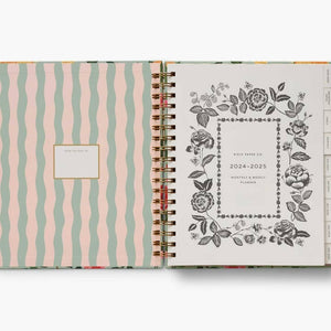 2025 Roses 17-Month Spiral Planner