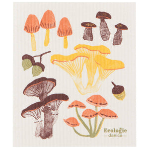 Swedish Dish Cloth- Field Mushrooms - Tigertree