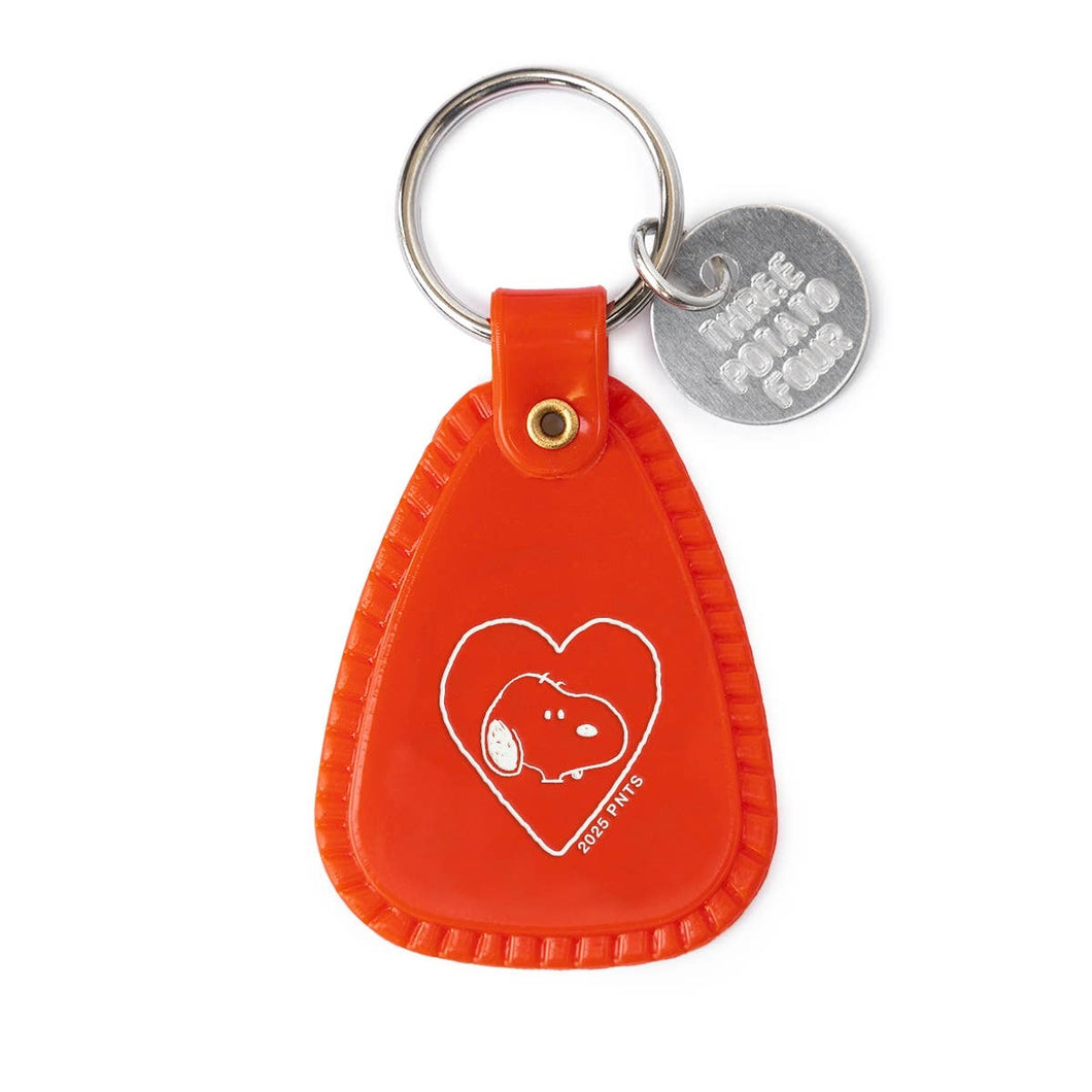 Snoopy Heart Saddle Keychain