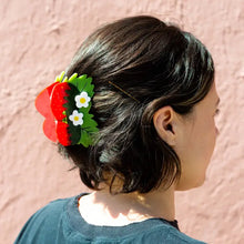 Load image into Gallery viewer, Large Strawberry and Flower Hair Claw - Tigertree
