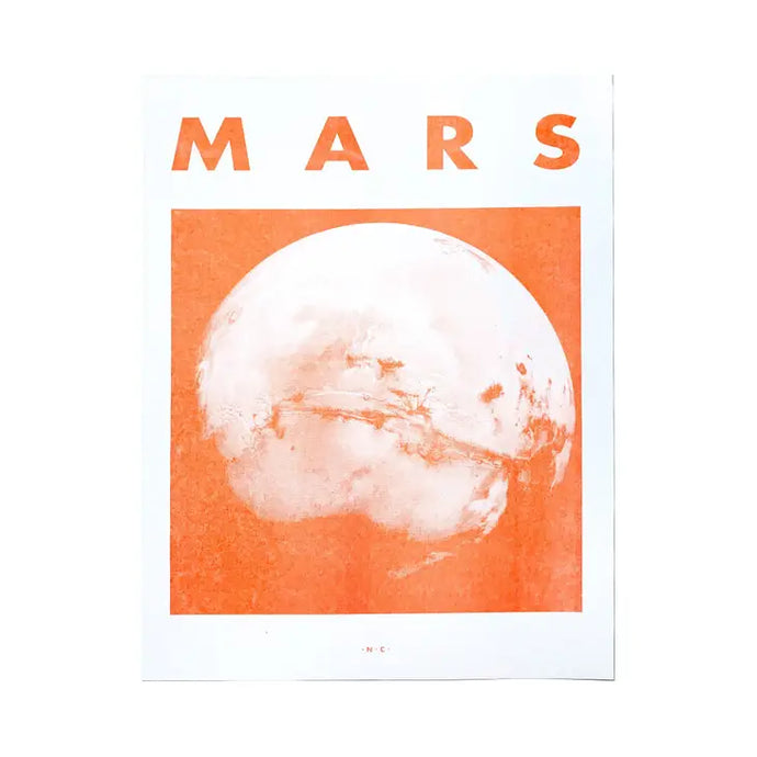 Mars Risograph Print - Tigertree
