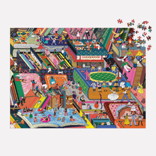 Load image into Gallery viewer, Novel Neighborhood 1000 Piece Foil Puzzle
