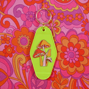 Mushroom Motel Keychain - Tigertree