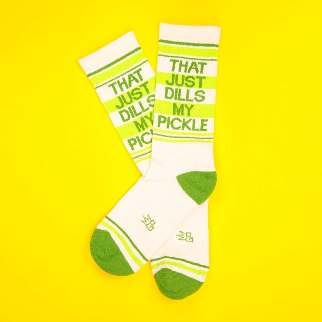 That Just Dills My Pickle Gym Crew Socks