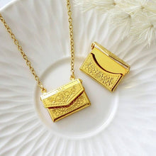 Load image into Gallery viewer, 24k Envelope Necklace
