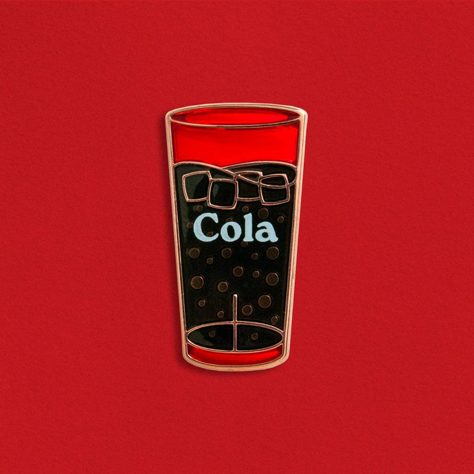 Red Cola Cup Enamel Pin - Tigertree