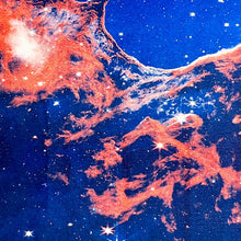 Load image into Gallery viewer, Webb Telescope&#39;s Cosmic Cliffs - Risograph Print - Tigertree
