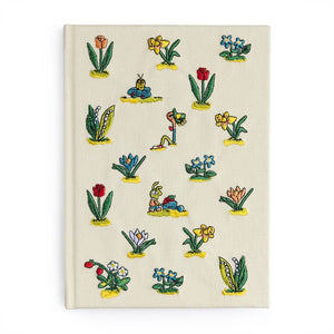 Lowly Worm Garden Embroidered Journal