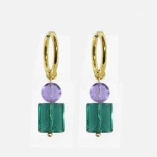 Load image into Gallery viewer, Crystal Hoops Earrings
