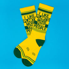 Load image into Gallery viewer, I Like Plants More Than People Gym Crew Socks
