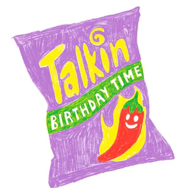 Talkis Birthday Time Risograph Card